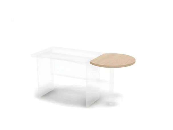 БЕРЛИН / BERLIN Приставной элемент для стола 85 см (без опоры) 700х860х28 Акация - Вид 1