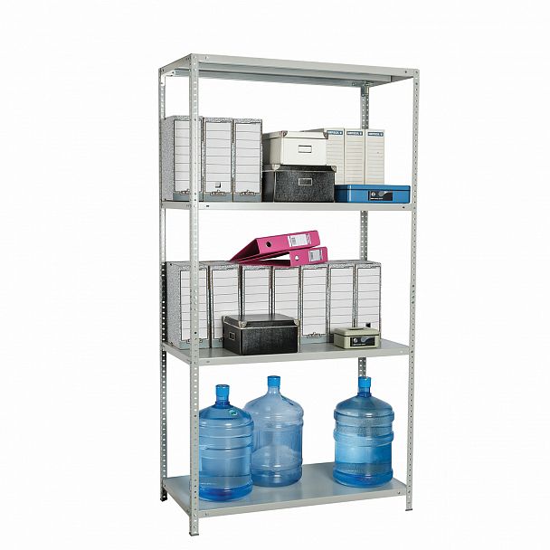 Стеллаж металлический BRABIX "MS-150/40/70-4", 1500х700х400 мм, 4 полки, 291101, S241BR044402 - Вид 3