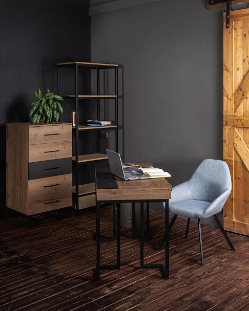 Стол рабочий Loft Дуб табак/Графит - Вид 16