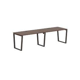 Стол 2-х местный EVWST 2780 Дуб Денвер тёмный/Мокко 2726х800х750 EDIS - Фото предпросмотра