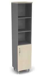 Пенал полузакрытый L,R ДВП Берлин Береза Майнау/Серый ШК5-45 (L/R) - Фото предпросмотра