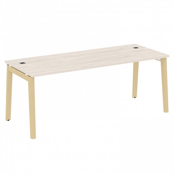 Стол рабочий руководителя "Onix wood direct" OW.SRR-6.8 денвер светлый/дуб светлый - Вид 1