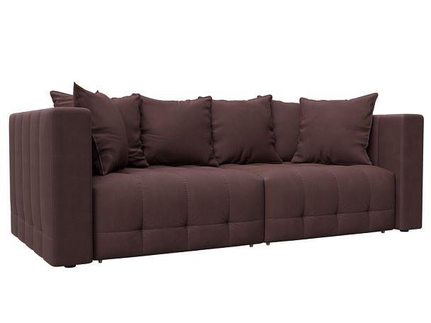 Диван прямой Лига-052 НПБ Замша бордовый - Вид 1