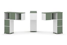 Concept Надставка низкая CN.DNN-003 Кобо/Белый Бриллиант/Металл Белый 1099*365*1130 - Фото предпросмотра