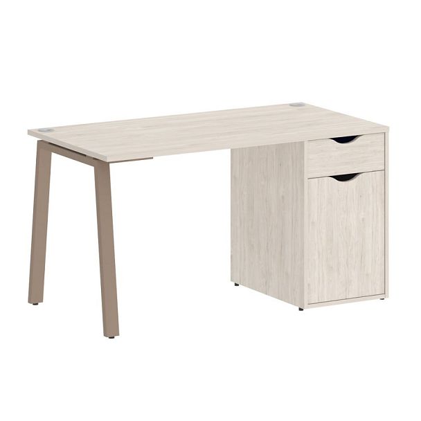 Home Office Стол письменный VR.SP-3-138.1.A Денвер светлый/Мокко металл 1380*720*750 - Вид 1