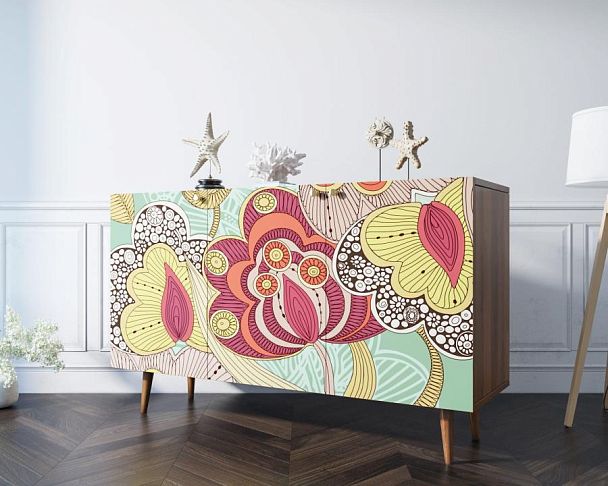 Комод Berber три дверки 6 принт арт BB01/Print_06 - Вид 2