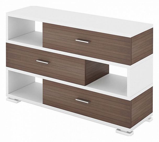 Тумба комбинированная СБ-40/3 Белый/Шамони - Вид 1