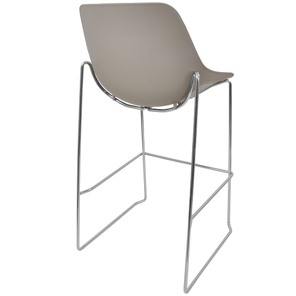 Стул Q5 (пруток, барный), серый - Вид 2