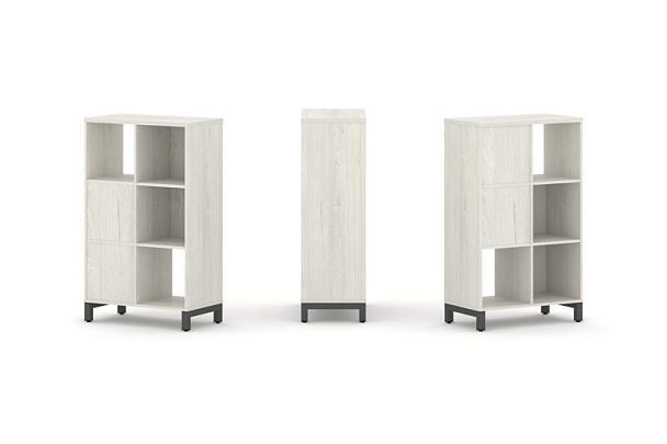 Стайл Проджект Набор стеллажа 2-х сторон., 3 яр. SN.NSD-321 Дуб Наварра/Металл Антрацит 754*400*1248 - Вид 1