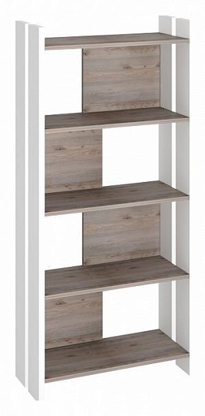 Стеллаж Домино Лайт СТЛ-ОВ Белый/Нельсон - Вид 1