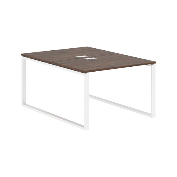 Стол 2-х местный EQWST 1116 Дуб Денвер тёмный/Белый 1160х1606х750 EDIS - Вид 1