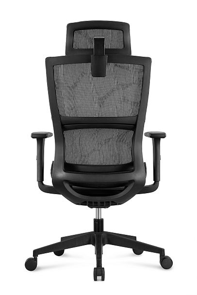 Кресло офисное / Metod / черный пластик / черная сетка / черная сетка - Вид 5