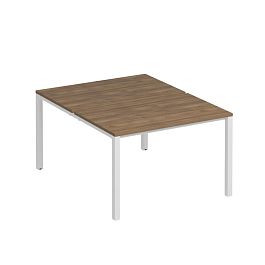 Рабочая станция на металлокаркасе КФ (2х120) Комфорт КФ К.Б1 1144 ШТ дуб шамони темный / белый - Фото предпросмотра