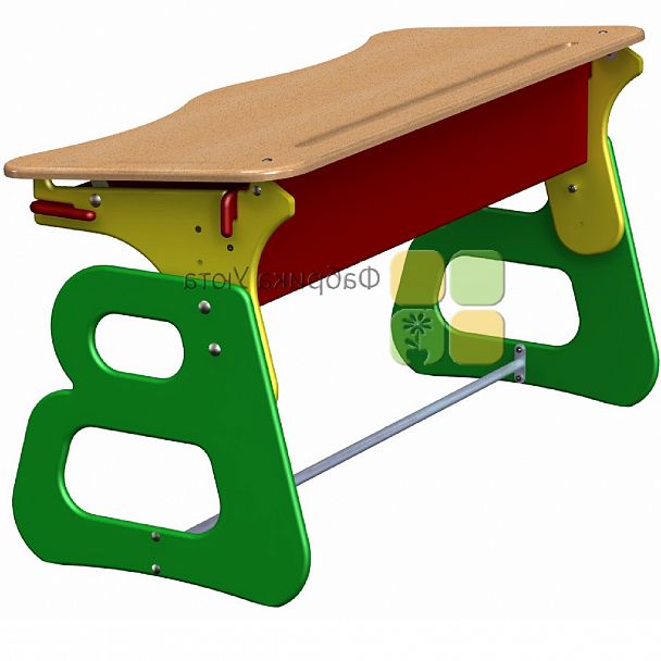 "Вэзбука" двухместный комплект  (парта + 2 стула, регулируемые (2-4 гр.) - Вид 2