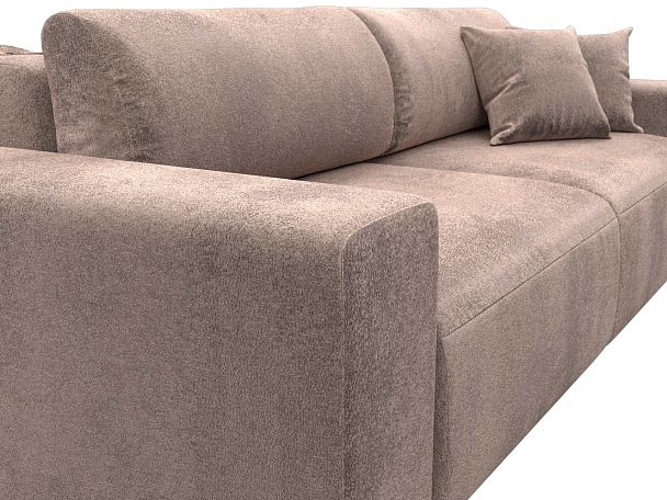 Диван прямой Лига-036 НПБ Классик Велюр бежевый - Вид 4