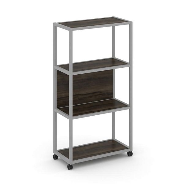 Shelf Mobile Стеллаж 4 уровня 1 секция VR.LT-STK-402.06 Дуб Мали/Металл Серый 600*400*1523 - Вид 1