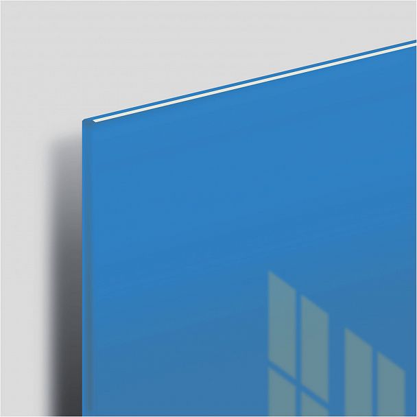 Доска магнитно-маркерная стеклянная 45х45 см, 3 магнита, СИНЯЯ, BRAUBERG, 236741 - Вид 6