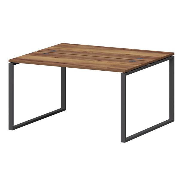 Бенч двойной на металлокаркасе СМС2-О-16К.120.Пр25 Таксония/Антрацит 1600x1236x750 Смарт - Вид 1