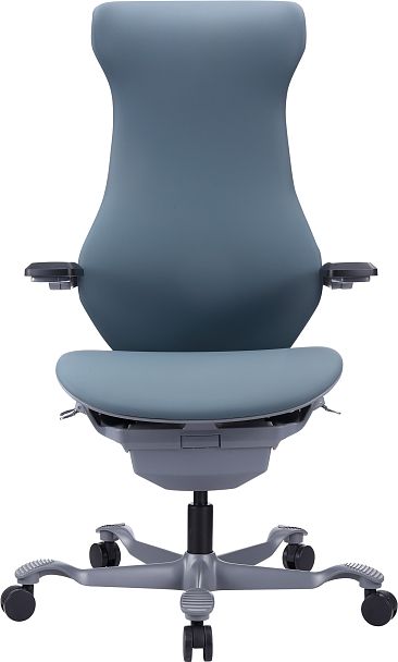 Эргономичное кресло Everprof Atom Grey (Атом Грэй) Экокожа Серый - Вид 2