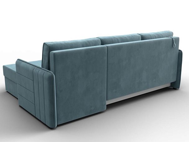 Диван угловой Слим угол универсальный Велюр бирюзовый - Вид 5