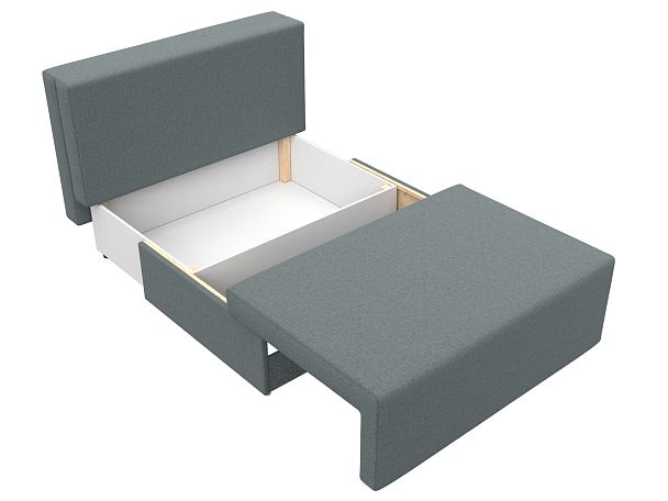 Диван прямой Лагуна Рогожка серый - Вид 7