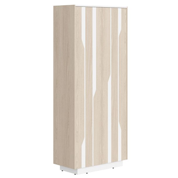 Шкаф СФ-574204 Дуб светлый/Белый премиум 900х430х2100 LINE - Вид 1