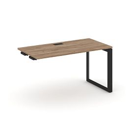 Style Project Next Стол-приставка к опор. элем. SN-59O.OPRS-002 Дуб Табак/Металл Черный/Черный Заглушка 1180*600*750 - Фото предпросмотра