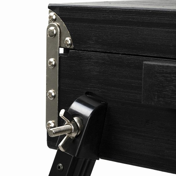 Этюдник-мольберт BRAUBERG ART PREMIERE, алюминиевые ножки, холст до 82 см, черный, 191755 - Вид 7