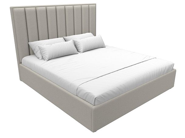 Кровать интерьерная Афродита 180 Рогожка бежевый - Вид 4