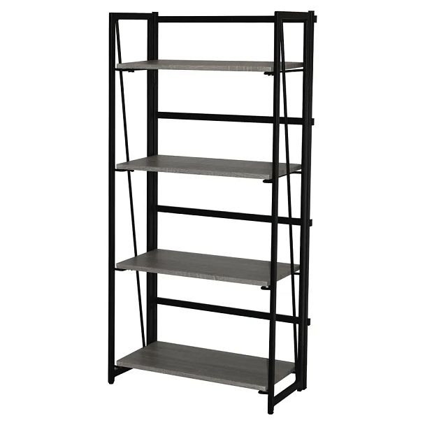 Стеллаж на металлокаркасе BRABIX "LOFT SH-001", 600х300х1250 мм, складной, цвет дуб антик, 641229 - Вид 5