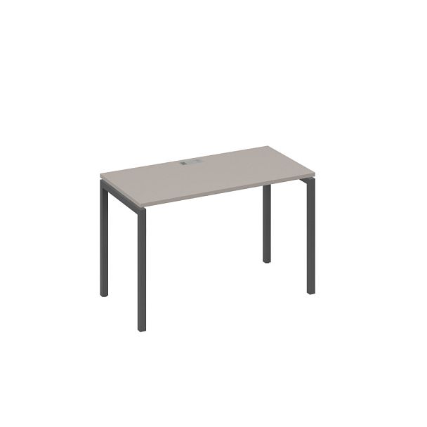 Стол письменный на металлокаркасе DUE A4 А4 Б2 003 БП мокко премиум / металлокаркас антрацит - Вид 1