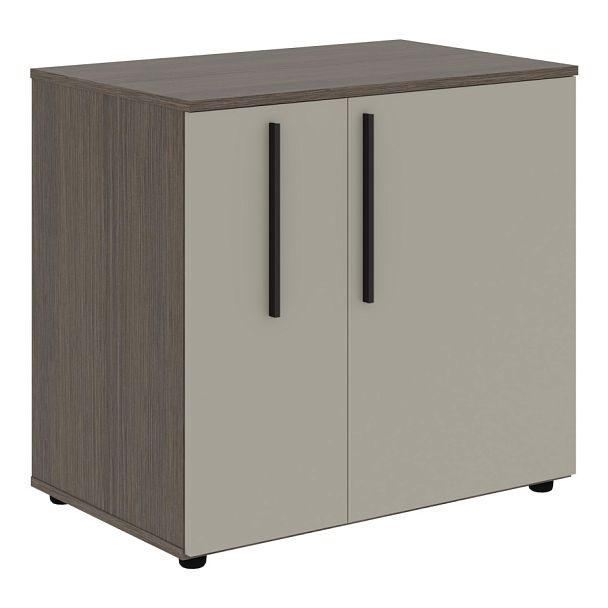 Тумба под фригобар VGR 8655 Аметист/Черный матовый/Дуб Сильвер 860х550х800 VELION - Вид 1