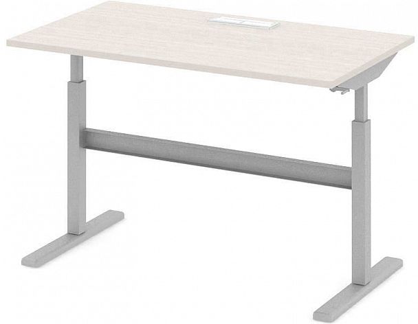 Стол офисный рабочий С-ТРС19 "Трансформер" ПК-ТРС-СТ140Х80КК/МРМ-В1-30 дуб альпийский - Вид 1