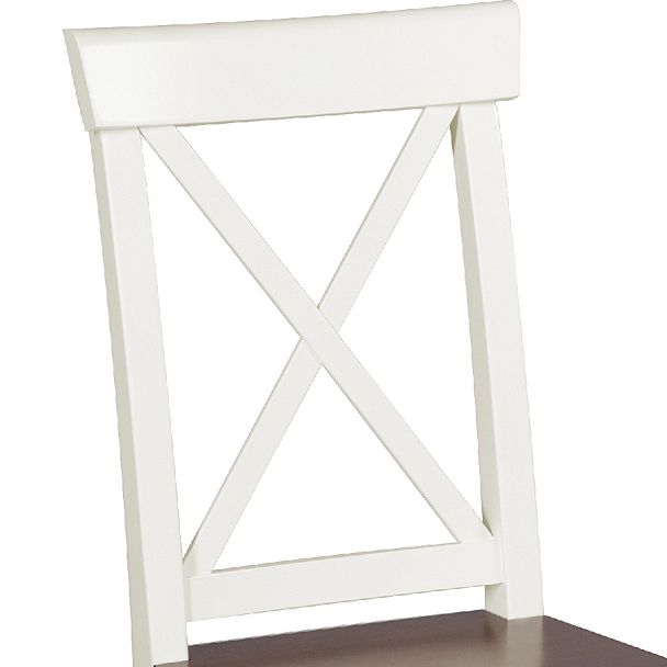 Комплект деревянных стульев с жестким сиденьем Бергольф Слоновая кость/Темный орех, 2 шт. - Вид 7