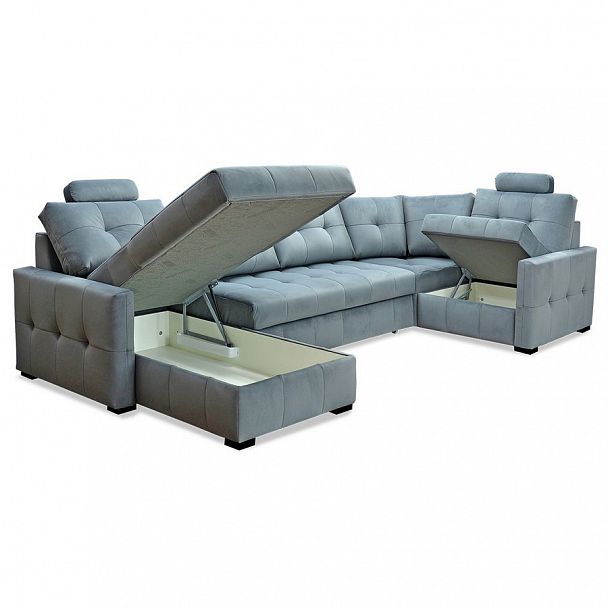 Угловой диван "Форвард" кожа - Вид 2