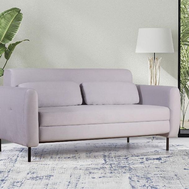 Siena диван-кровать прямой с подлокотниками, бархат 04 - Вид 17