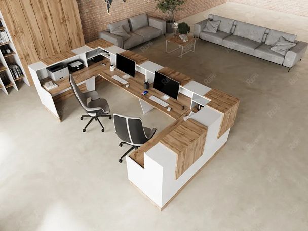 RTD083-160-V ТАНДЕМ / TANDEM Стойка ресепшн 1-160 1600х700х1200 Вотан - Вид 5