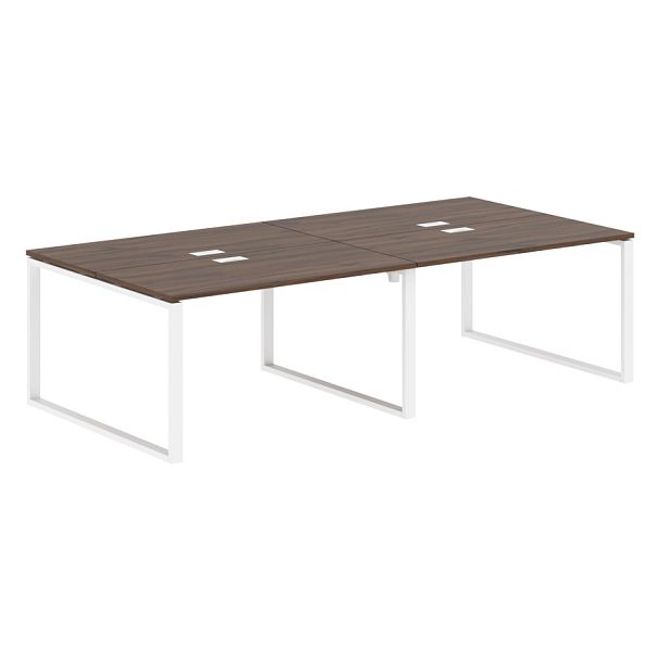 Стол 4-х местный EQWST 2713 Дуб Денвер тёмный/Белый 2726х1346х750 EDIS - Вид 1