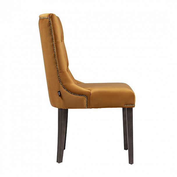 Полукресло Шарри, велюр оранжевый Softvelvet 49, венге - Вид 3