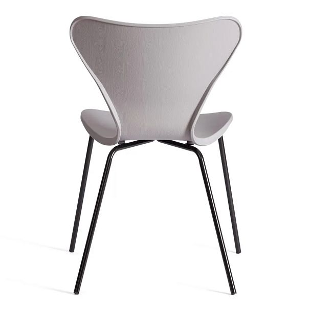 Стул Якобсен/Jacobsen (мод.DC 102-1)2 шт. в упаковке, пластик/металл, Grey (Cерый) /Black (Черный) - Вид 4