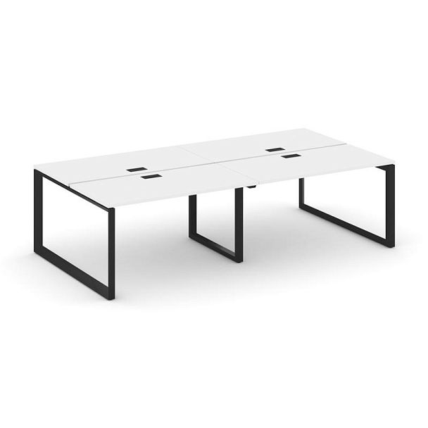Style Project Next Рабочая станция двухсторонняя SN-59O.DRS-041 Белый/Металл Черный/Черный Заглушка 1960*1432*750 - Вид 1