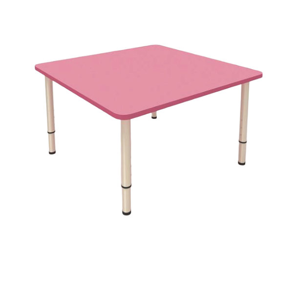Стол регулируемый "Дошколенок" ЛДСП цветной (700x700) гр.0-3 - Вид 1