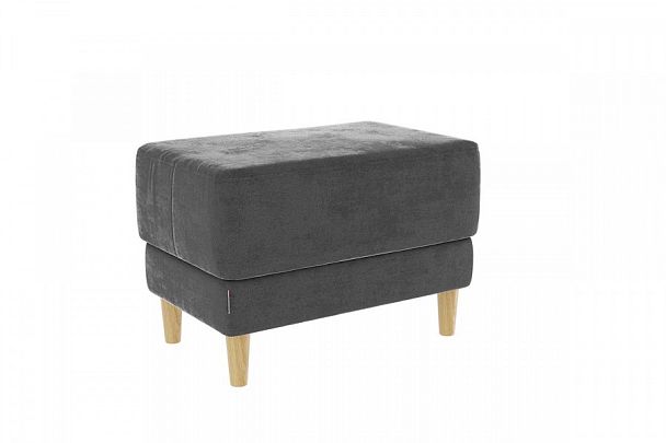 Пуф Рондо 2 PM-005.2.2171 графит (велюр) - Вид 1