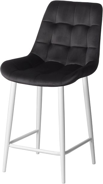 Комплект полубарных стульев Эйден, черный H-75/белый, 3 шт. - Вид 1