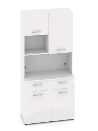 FIT Вариант № 1 MN-001 1200*600/420*2175/2178  Белый Бриллиант Кухни  Белый Бриллиант - Фото предпросмотра