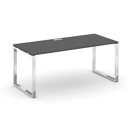Стайл Проджект Директ Люкс Стол письменный M-SN-6O.SR-014.M Антрацит NEW/Нержавеющая Сталь/Хром 1580 - Фото предпросмотра