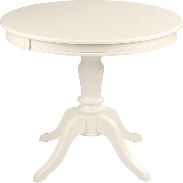 Стол деревянный раздвижной Элат D90(130)х90х76 Слоновая кость - Вид 2