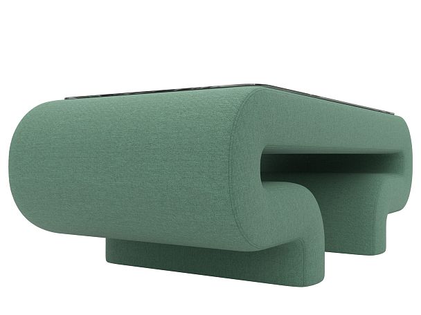 Стол Волна Рогожка зеленый - Вид 4