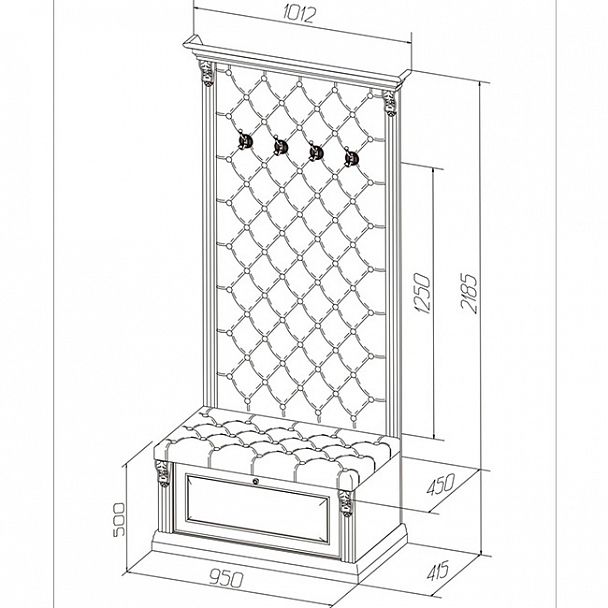Прихожая "Благо-5-8-2" - Вид 4
