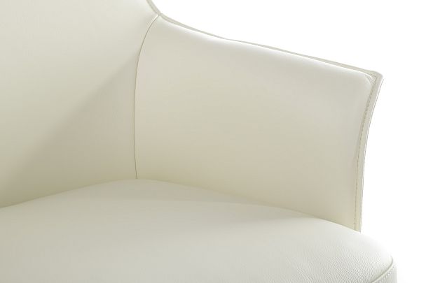 Кресло Rosso А1918 Кремово-белый (3A MND1221) натуральная кожа 68*68*122-128 - Вид 8